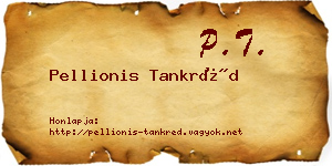 Pellionis Tankréd névjegykártya